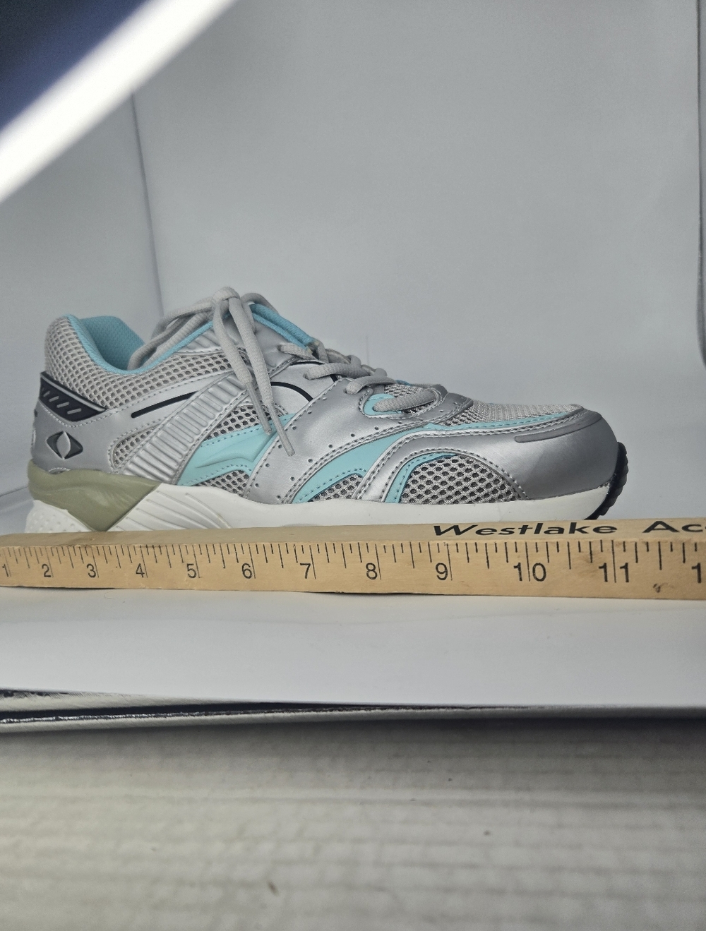 Apex X527 Women's Light Blue Gray Walking Athletic Orthopedic Sneakers Size 10 W - Picture 15 of 16